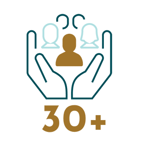 30+ years of service icon