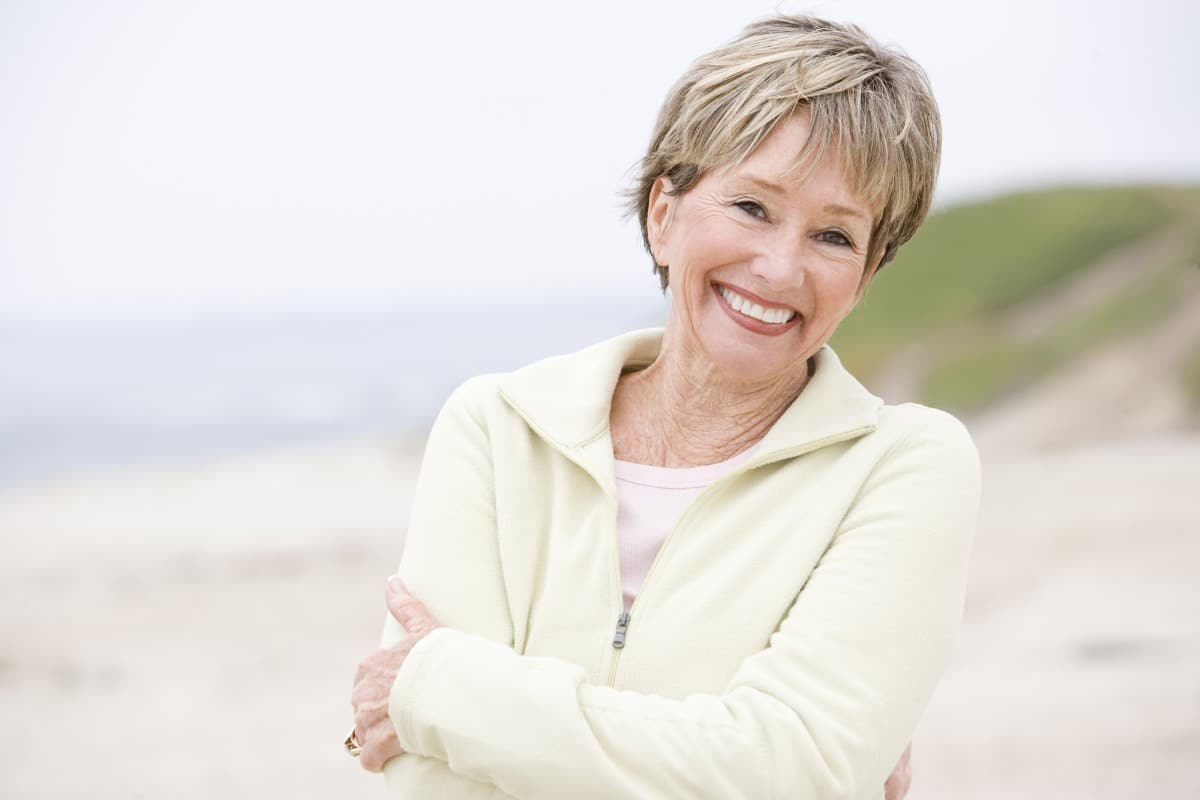 Smiling woman in the Sterling, VA area representing confident, healthy smiles from Lansdowne Dentistry by Design