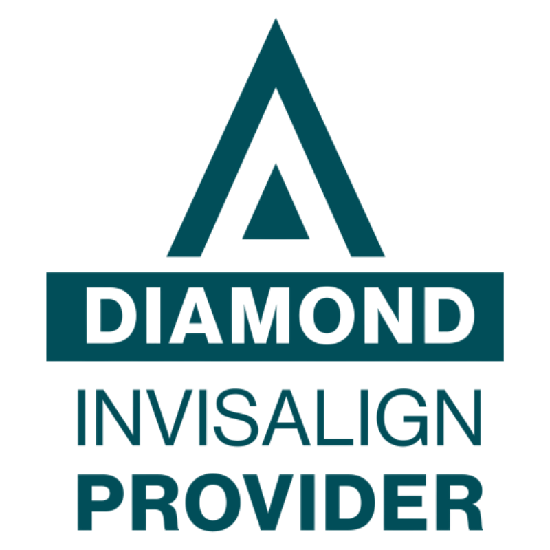 Diamond invisalign provider badge at lansdowne dentistry by design in leesburg va offering expert clear aligner treatment
