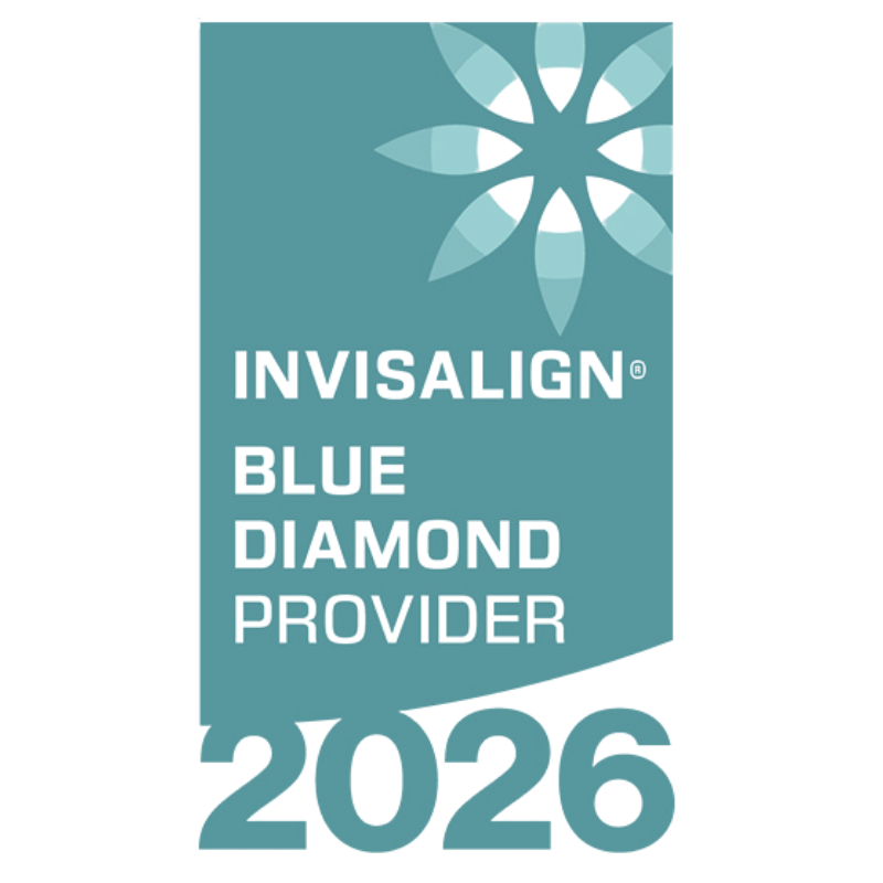 Invisalign® Blue Diamond Provider 2026 badge for Lansdowne Dentistry by Design in Lansdowne, VA.